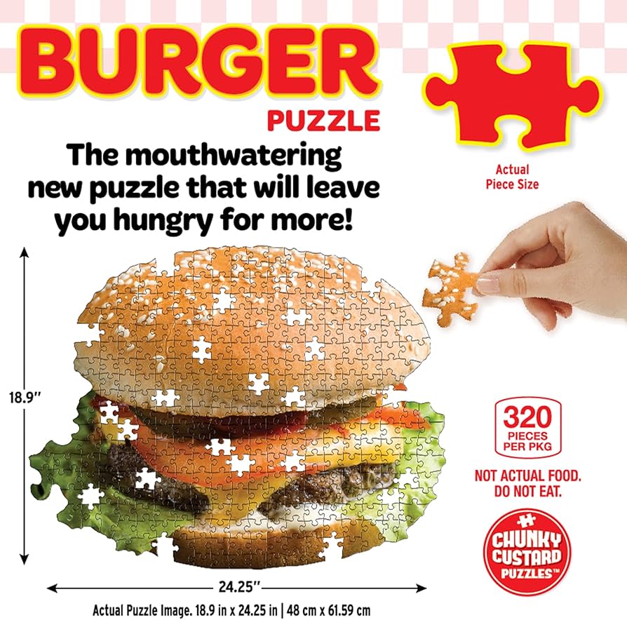 油彩『Burger Set』 Amazon.com: Burger Jigsaw Puzzle - 320 Piece 油彩『Burger Set』 Amazon.com: Burger Jigsaw Puzzle - 320 Piece